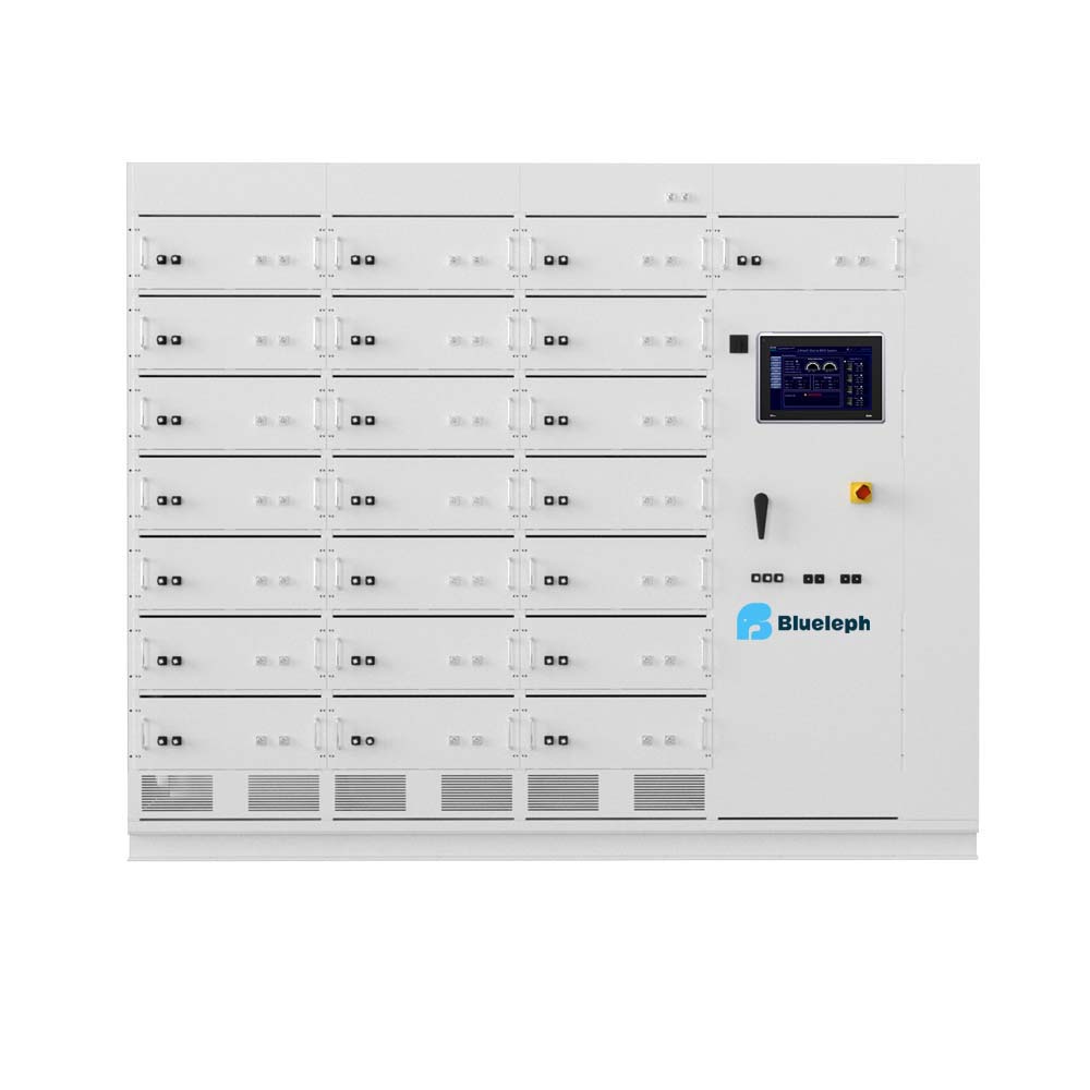 front view of LiFePo4 battery storage for marine vehicles